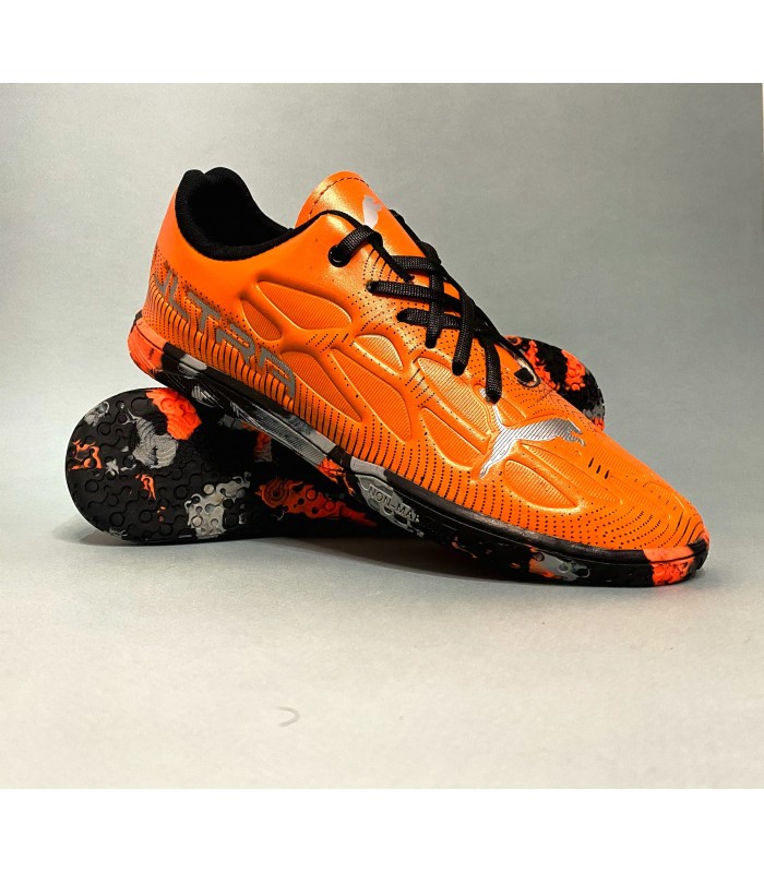 کفش فوتسال پوما اولترا نارنجی طرح اصلی Puma Ultra IC Indoor
