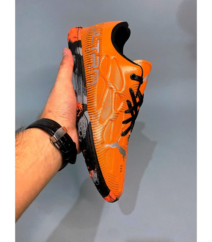 کفش فوتسال پوما اولترا نارنجی طرح اصلی Puma Ultra IC Indoor