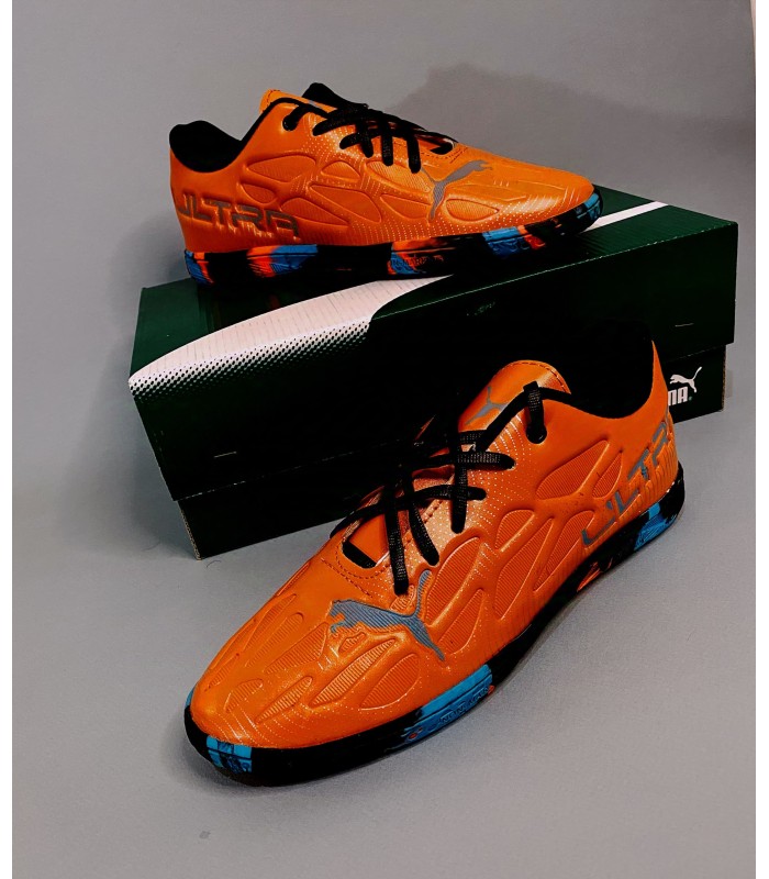 کفش فوتسال پوما اولترا نارنجی طرح اصلی Puma Ultra IC Indoor