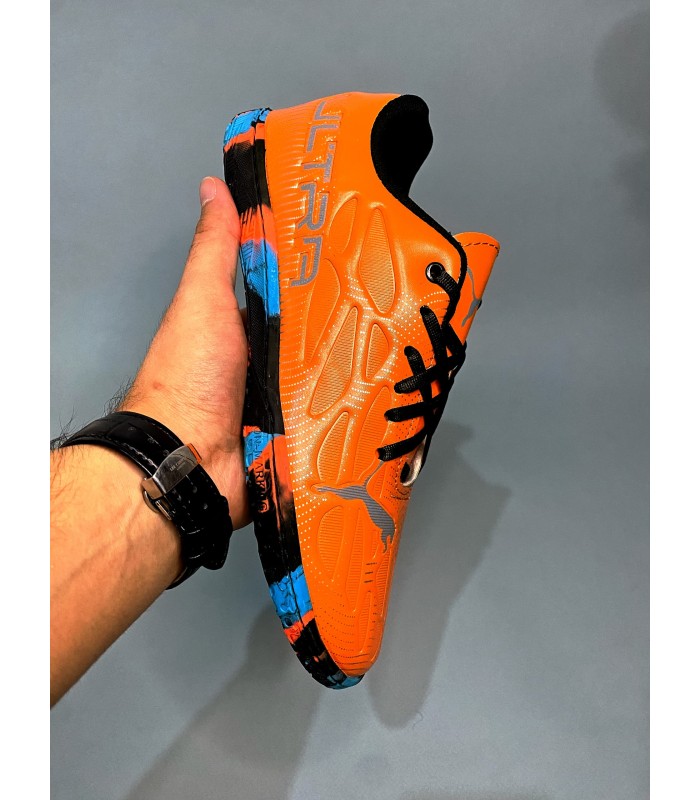 کفش فوتسال پوما اولترا نارنجی طرح اصلی Puma Ultra IC Indoor