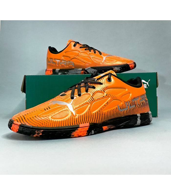 کفش فوتسال پوما اولترا نارنجی طرح اصلی Puma Ultra IC Indoor