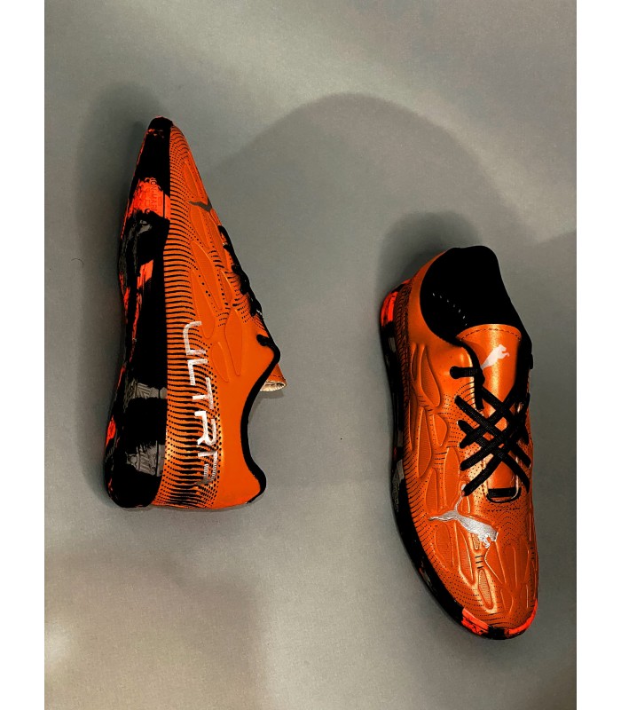 کفش فوتسال پوما اولترا نارنجی طرح اصلی Puma Ultra IC Indoor