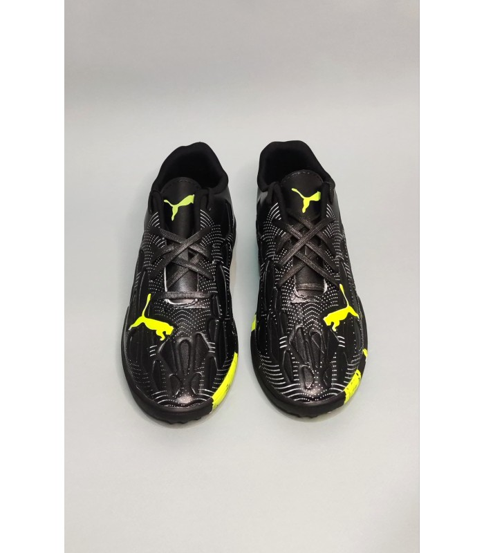 کفش فوتسال پوما اولترا مشکی سبز طرح اصلی Puma Ultra IC Indoor