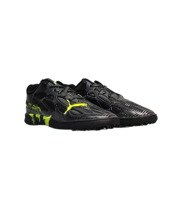 کفش فوتسال پوما اولترا مشکی سبز طرح اصلی Puma Ultra IC Indoor