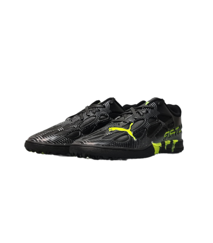 کفش فوتسال پوما اولترا مشکی سبز طرح اصلی Puma Ultra IC Indoor