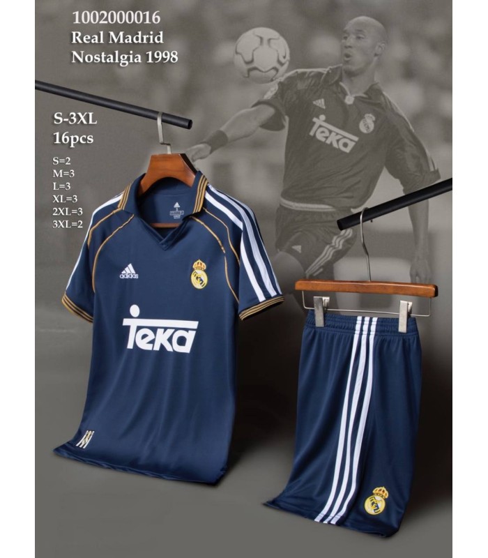 کیت و شورت کلاسیک رئال مادرید Real Madrid Classic  Kit 1998 With Short