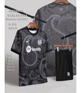 کیت و شورت بته جقه مشکی بارسلونا Barclona concept kit home 2025