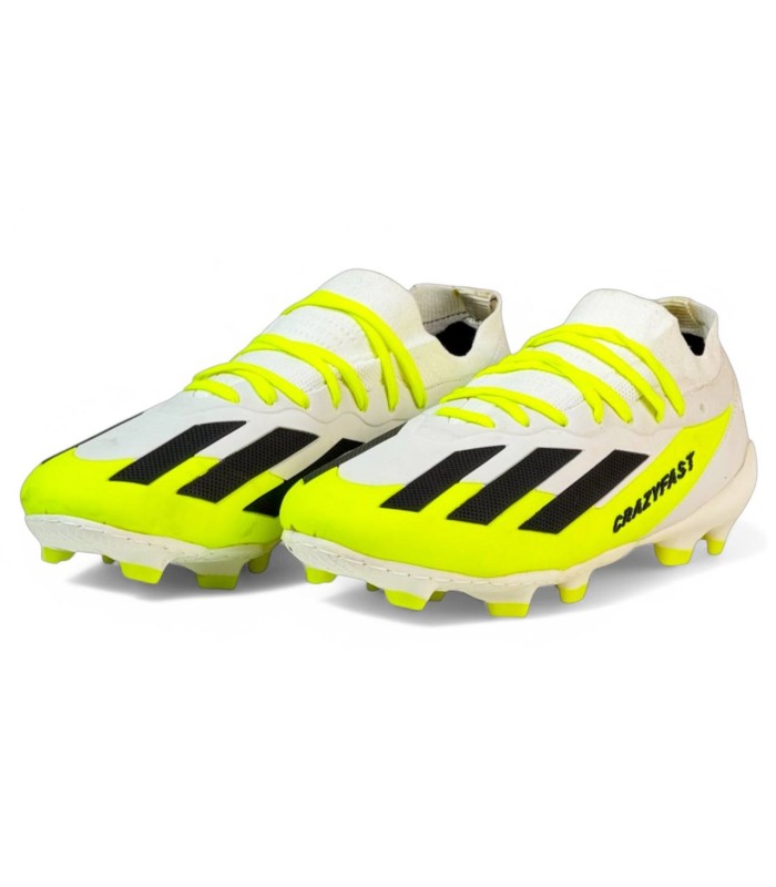کفش فوتبال آدیداس کریزی فست سفید سبز مشکی adidas X Crazyfast Elite FG