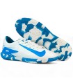 کفش فوتسال نایک مرکوریال ایرزوم ویپور 16 سفید آبی Nike Mercurial Air Zoom Vapor 16
