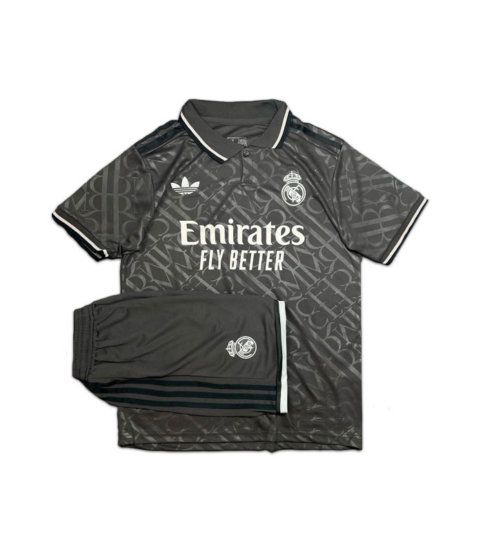کیت و شورت سوم رئال مادرید مشکی Real Madrid 3rd kit 2025