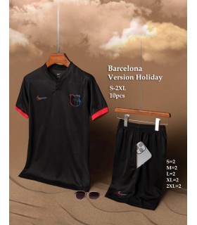 کیت و شورت ورژن تعطیلات بارسلونا مشکی Barcelona HoliDay kit 2026