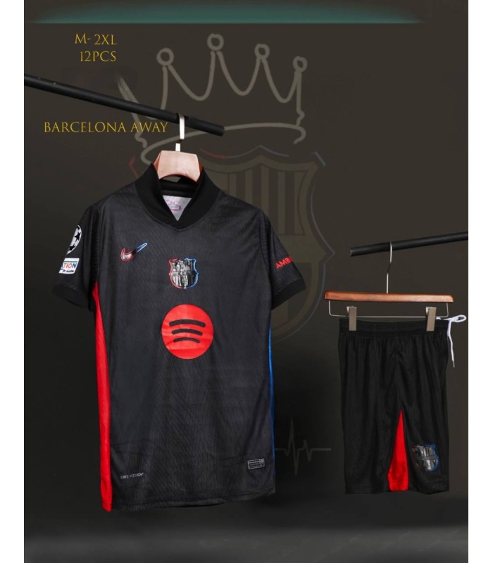 کیت و شورت پلیری دوم بارسلونا مشکی Barcelona Away kit 2026