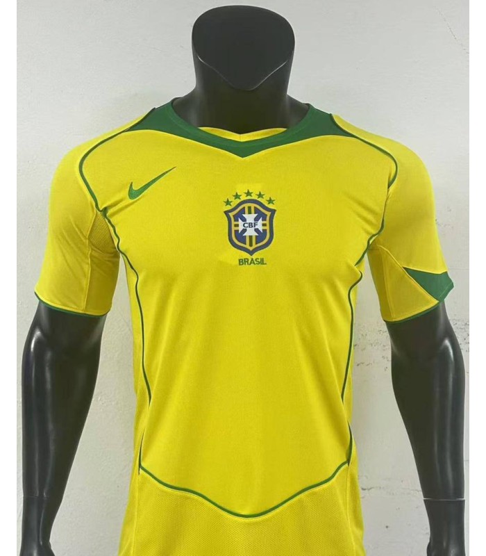 تیشرت پلیری اول تیم ملی برزیل کلاسیک Brazil Classic 2004