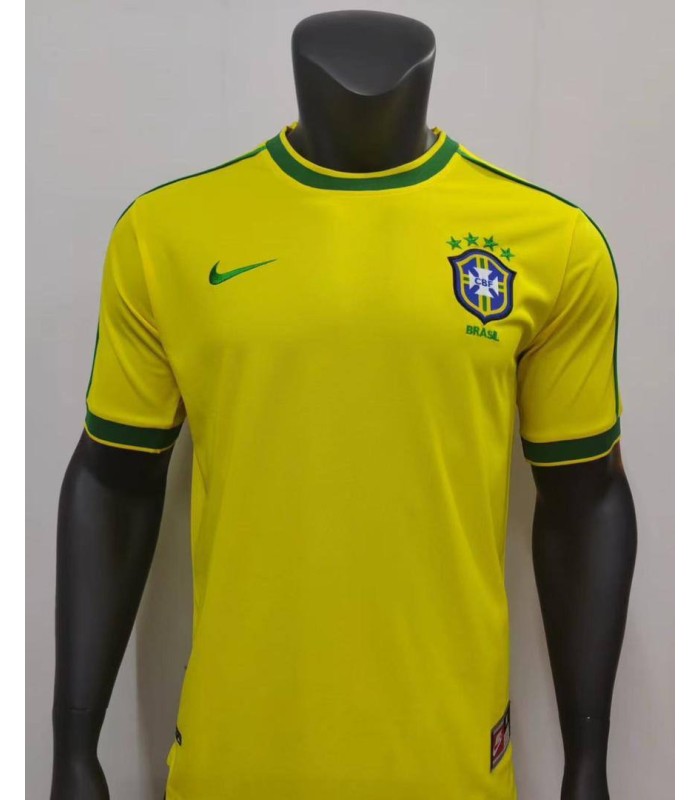 تیشرت پلیری اول تیم ملی برزیل کلاسیک Brazil Classic 1998