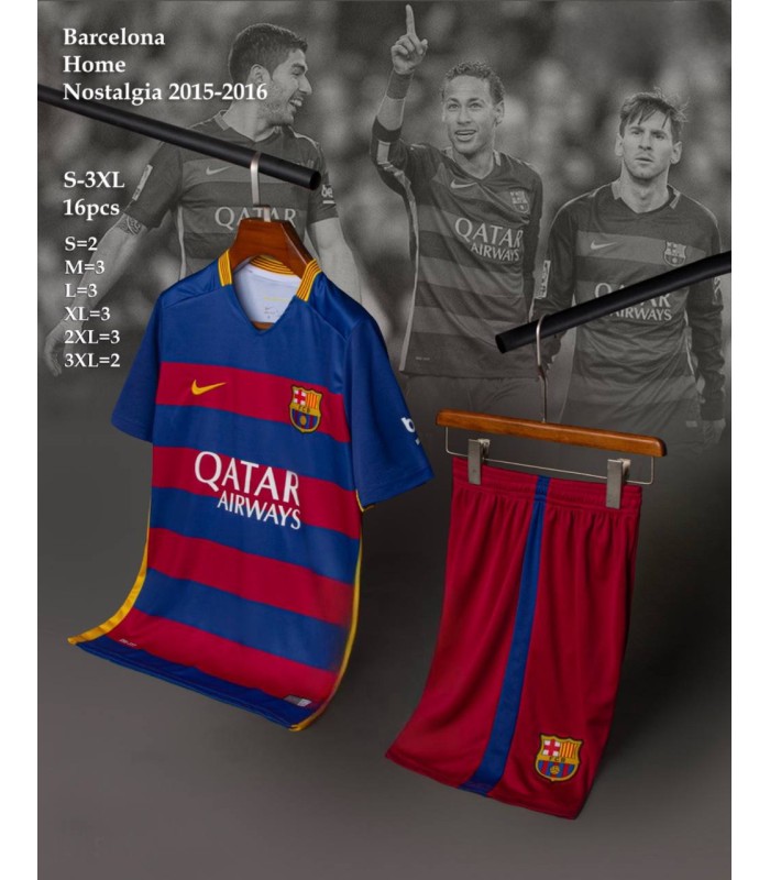 تیشرت و شورت کلاسیک بارسلونا Barcelona Classic kit 2015