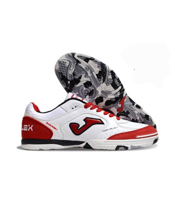 کفش فوتسال جوما تاپ فلکس طرح اصلی سفید قرمز Joma Top Flex Indoor