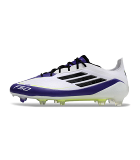 کفش فوتبال آدیدس اف 50 طرح اصلی سفید بنفش Adidas F50 Elite FG Firm