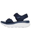 صندل زنانه اسکچرز سورمه ای اصل Skechers D'LUX WALKER ADORED DAYS Flat sandals 119823-NVY