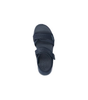 صندل زنانه اسکچرز سورمه ای اصل Skechers D'LUX WALKER ADORED DAYS Flat sandals 119823-NVY