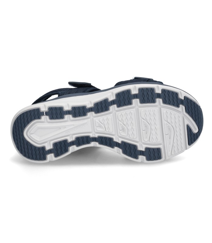 صندل زنانه اسکچرز سورمه ای اصل Skechers D'LUX WALKER ADORED DAYS Flat sandals 119823-NVY