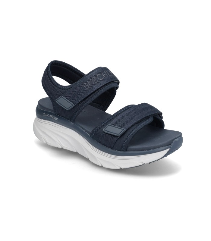 صندل زنانه اسکچرز سورمه ای اصل Skechers D'LUX WALKER ADORED DAYS Flat sandals 119823-NVY