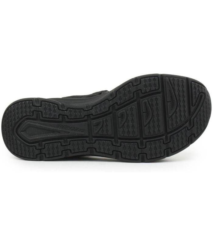 صندل زنانه اسکچرز مشکی اصل Skechers D'LUX WALKER ADORED DAYS Flat sandals 119823-BBK