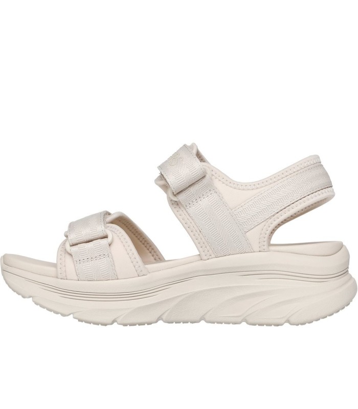 صندل زنانه اسکچرز کرم اصل Skechers D'LUX WALKER ADORED DAYS Flat sandals 119823-NAT