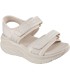 صندل زنانه اسکچرز کرم اصل Skechers D'LUX WALKER ADORED DAYS Flat sandals 119823-NAT