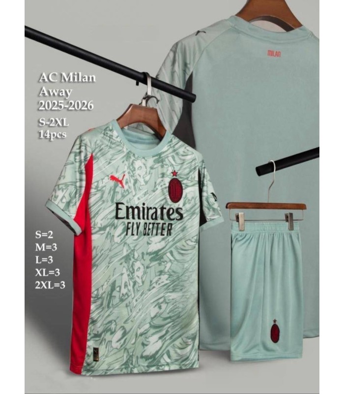 تیشرت و شورت گلری آث میلان AC Milan Home Kit 2026