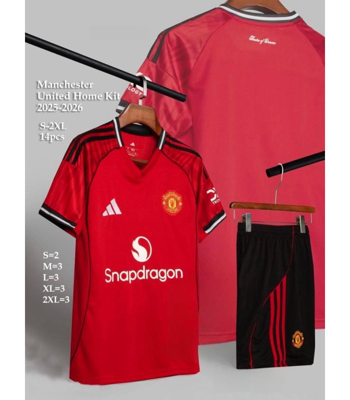تیشرت و شورت اول منچستریونایتد Manchester United Home Kit 2026