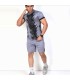 تیشرت و شورت باشگاهی نایک مردانه طوسی مشکی Nike Men's club t-shirt and shorts