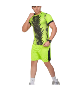تیشرت و شورت باشگاهی نایک مردانه فسفری مشکی Nike Men's club t-shirt and shorts