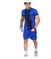 تیشرت و شورت باشگاهی نایک مردانه آبی مشکی Nike Men's club t-shirt and shorts