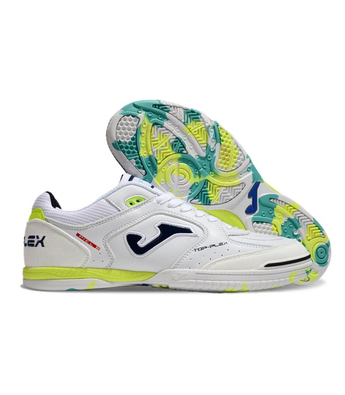 کفش فوتسال جوما تاپ فلکس طرح اصلی سفید سبز Joma Top Flex Indoor