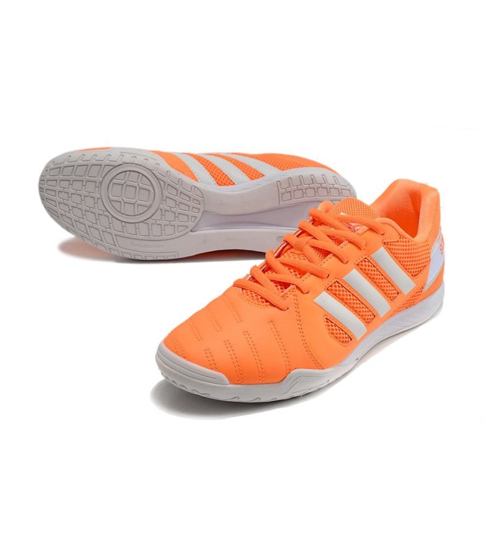 کفش فوتسال آدیداس تاپ سالا طرح اصلی نارنجی سفید ADIDAS Top Sala MD Futsal Boot OW