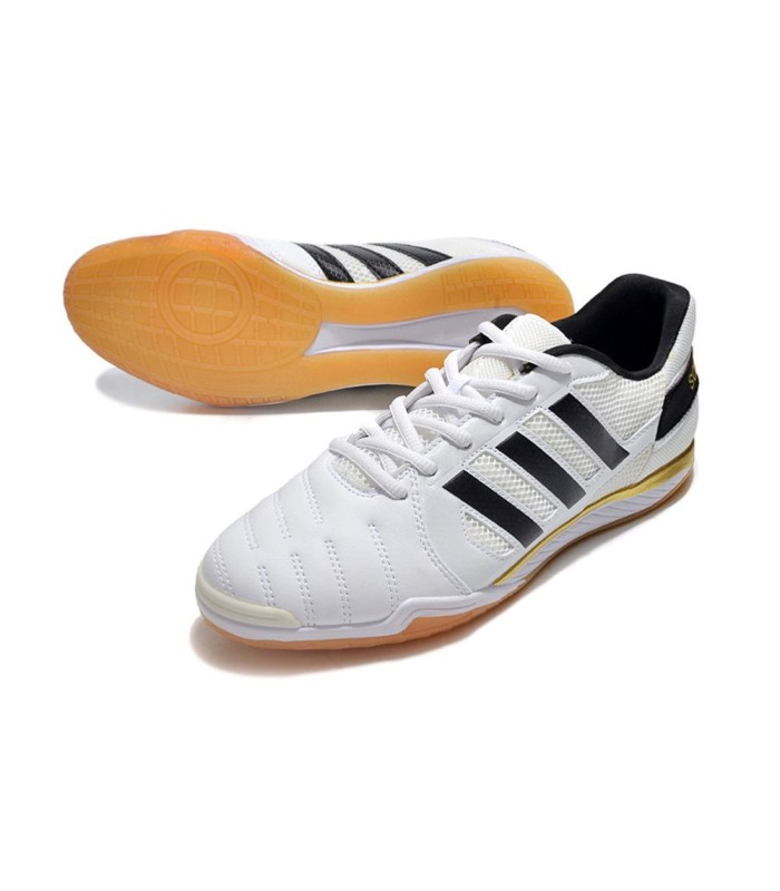 کفش فوتسال آدیداس تاپ سالا طرح اصلی سفید مشکی ADIDAS Top Sala MD Futsal Boot WB
