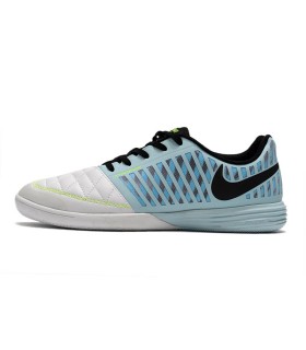 کفش فوتسال لونارگتو طرح اصلی آبی سفید Nike Lunargato II Indoor