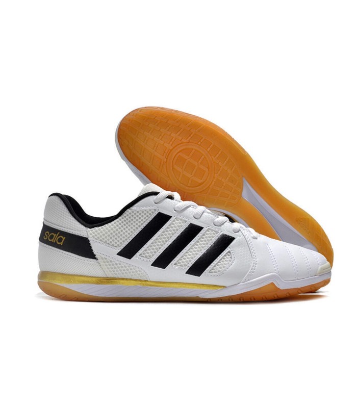 کفش فوتسال آدیداس تاپ سالا طرح اصلی سفید مشکی ADIDAS Top Sala MD Futsal Boot WB