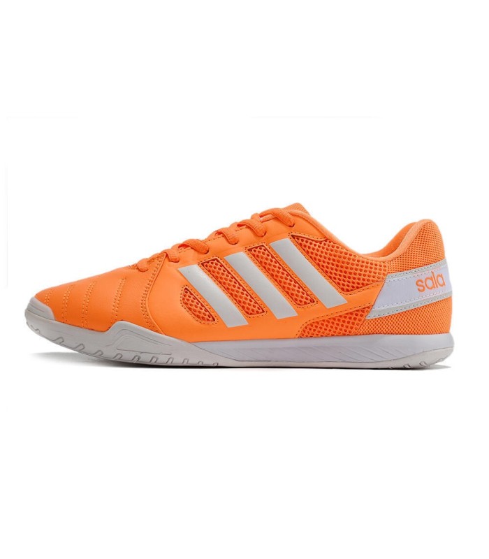 کفش فوتسال آدیداس تاپ سالا طرح اصلی نارنجی سفید ADIDAS Top Sala MD Futsal Boot OW