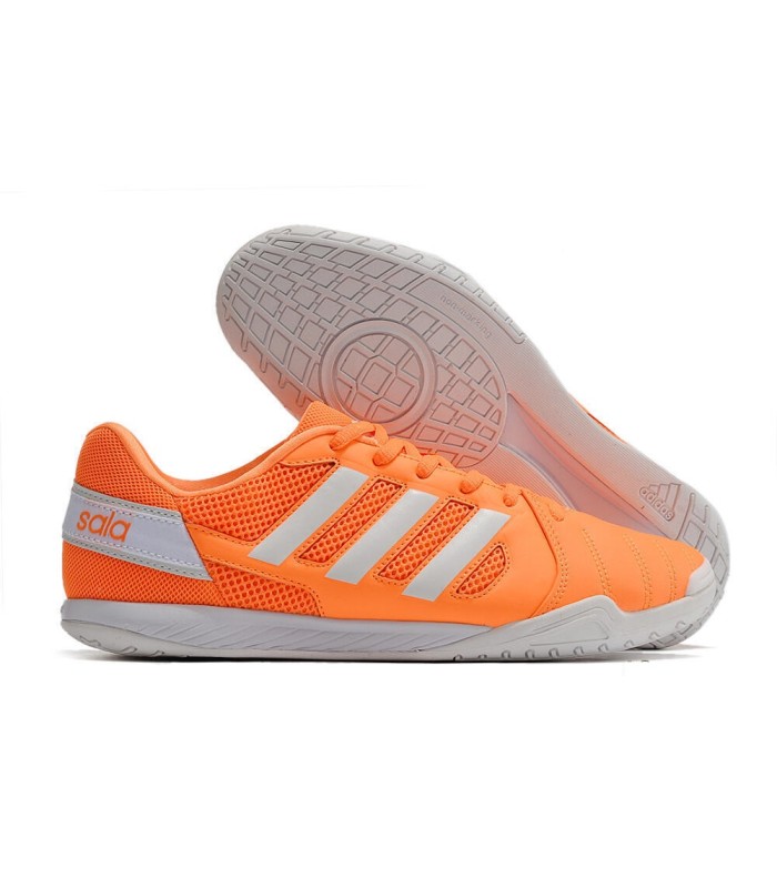 کفش فوتسال آدیداس تاپ سالا طرح اصلی نارنجی سفید ADIDAS Top Sala MD Futsal Boot OW
