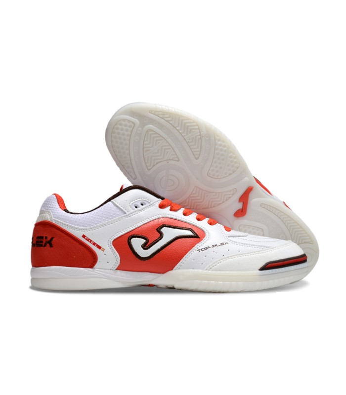 کفش فوتسال جوما تاپ فلکس طرح اصلی سفید قرمز Joma Top Flex Indoor