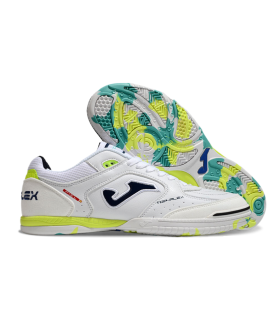 کفش فوتسال جوما تاپ فلکس طرح اصلی سفید سبز Joma Top Flex Indoor