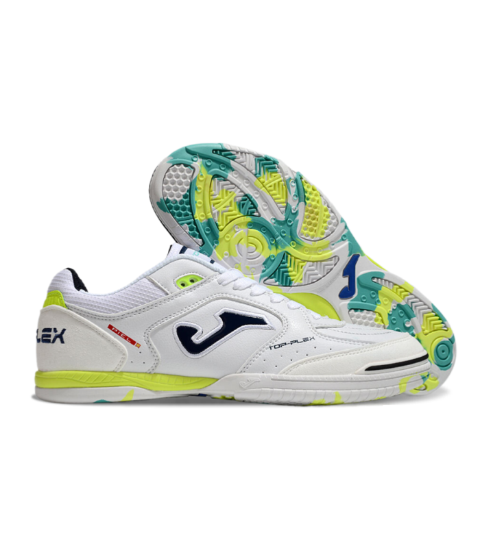 کفش فوتسال جوما تاپ فلکس طرح اصلی سفید سبز Joma Top Flex Indoor