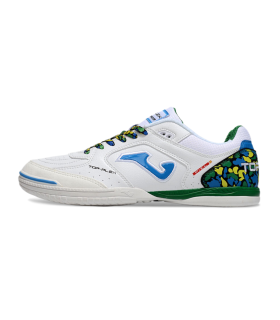 کفش فوتسال جوما تاپ فلکس طرح اصلی سفید سبز Joma Top Flex Indoor