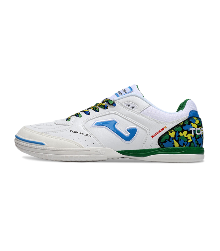 کفش فوتسال جوما تاپ فلکس طرح اصلی سفید سبز Joma Top Flex Indoor