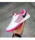 کفش فوتسال لونارگتو طرح اصلی سفید صورتی Nike Lunargato II Indoor