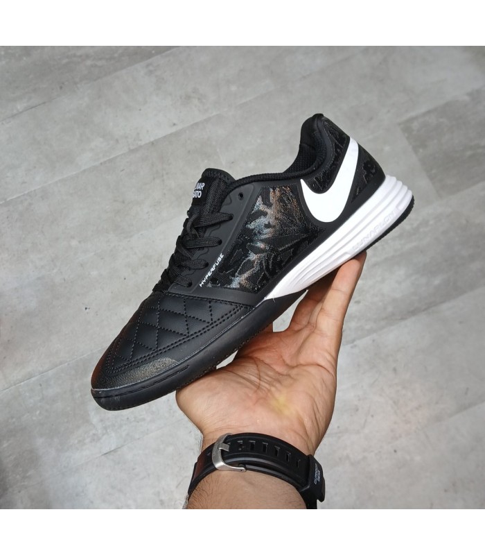 کفش فوتسال لونارگتو طرح اصلی مشکی Nike Lunargato II Indoor