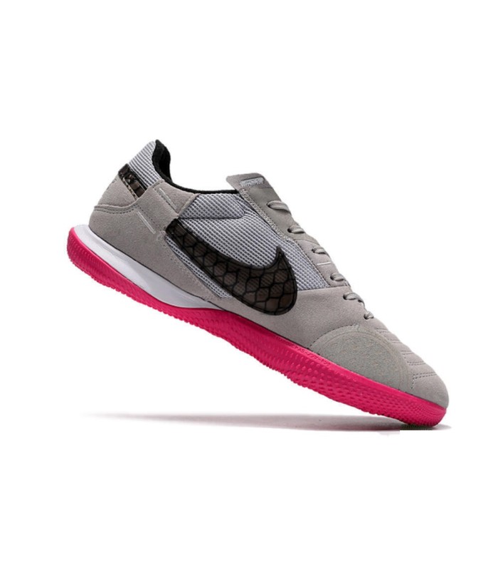 کفش فوتسال نایک استریت گتو طرح اصلی طوسی صورتی Nike StreetGato Vapor