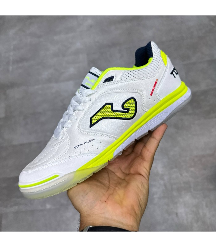 کفش فوتسال جوما تاپ فلکس طرح اصلی سفید Joma Top Flex REBOUND Indoor