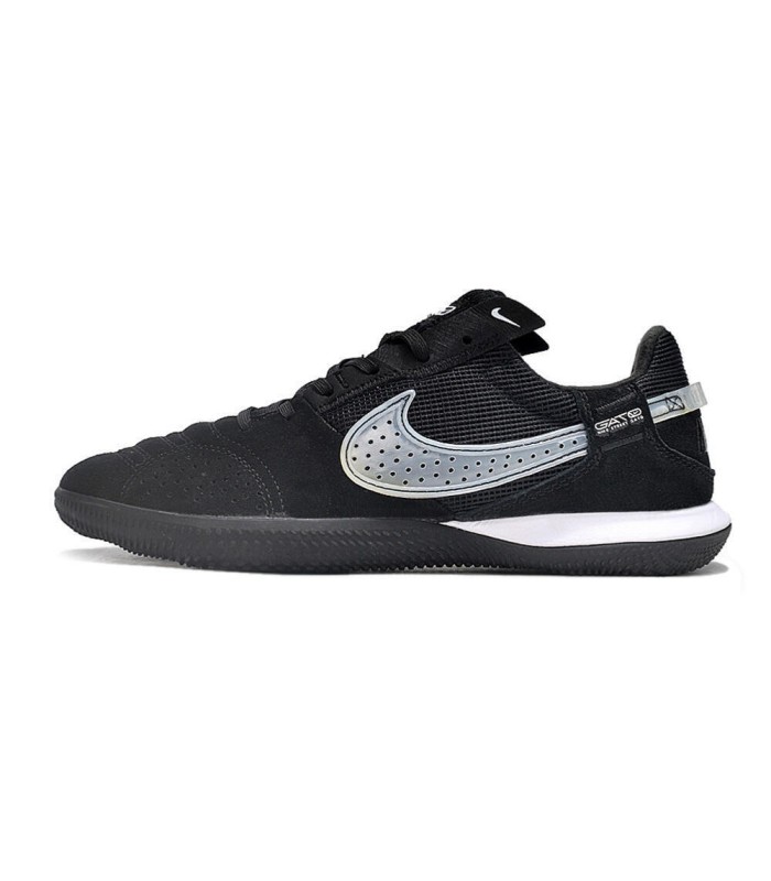 کفش فوتسال نایک استریت گتو طرح اصلی مشکی سفید Nike Street Gato IC Indoor